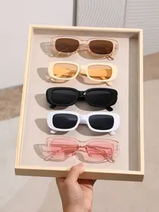 Women's Classic Vintage Sunglasses Set, Perfect for Sun Protection & Outdoor Activities, Ideal for Vacation & Casual Wear