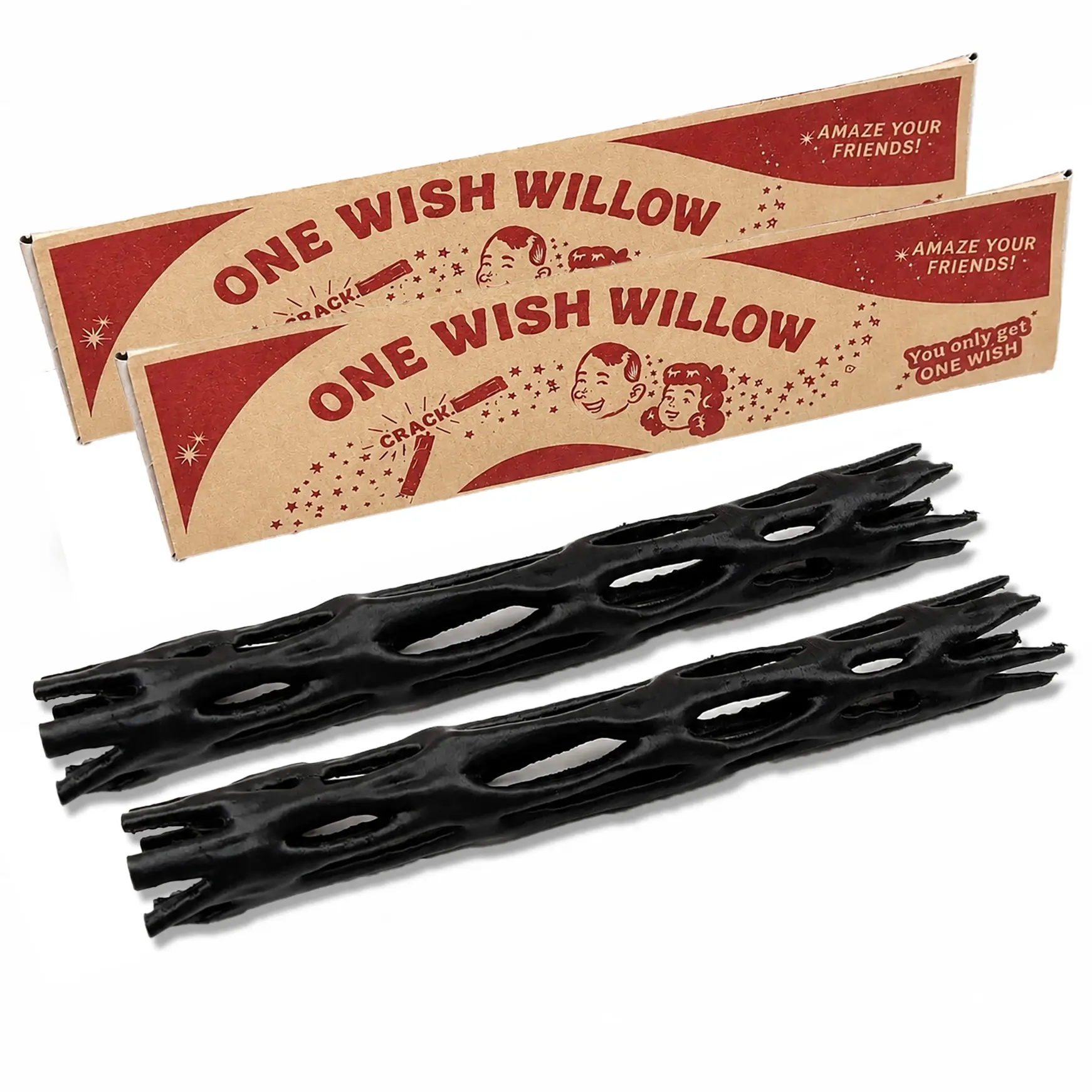 2PCS  Breakable Snap Magic Wish Willow Sticks, Halloween Party Props & Favors, Novelty Gag Gifts, Decor Display Ornaments with Gift Boxes