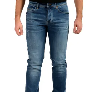 Hugo Boss Men's Tapered Fit Blue Wash Stretch Jeans US 36/34 IT 36/34