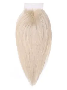 Hysteria Straight Platinum Blonde Closure 4x4