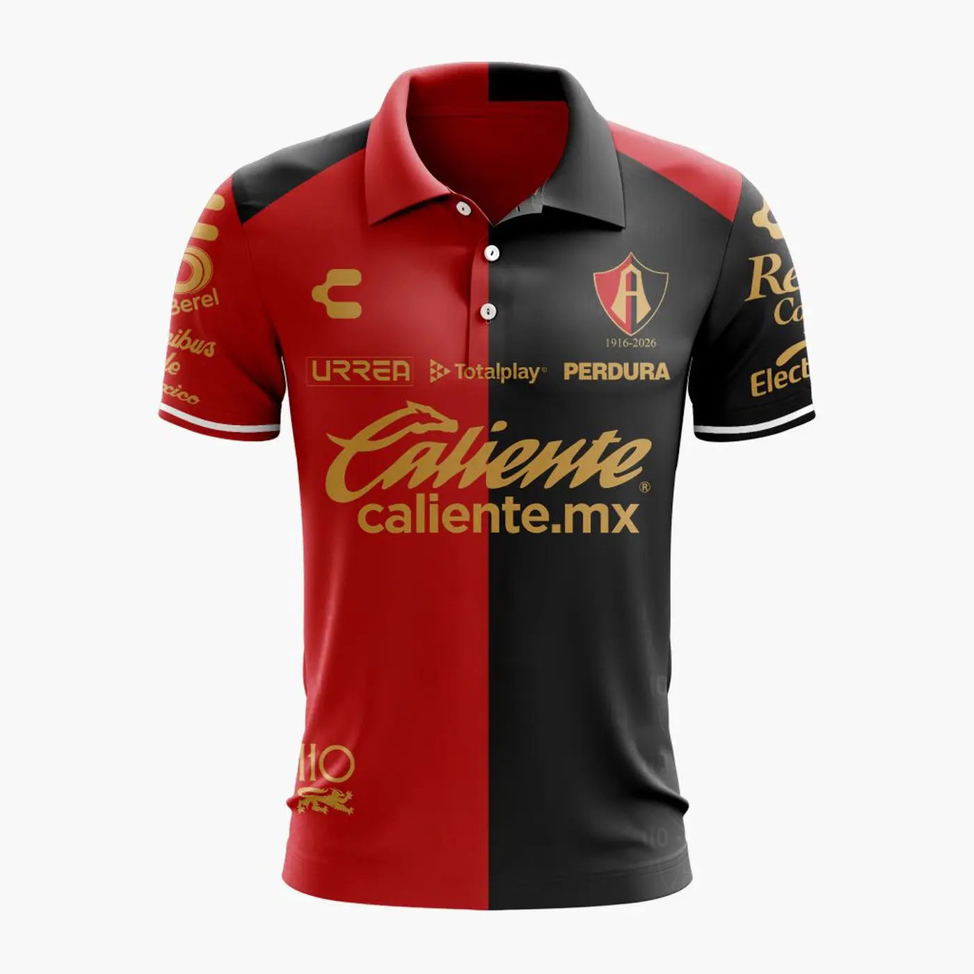 LIGA MX Atlas F.C Personalized 2026-27 110th Anniversary Home Polo Design