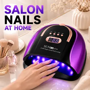 Professional UV LED Nail Lamp for Gel Nails, Rechargeable UV Light, cordless uv nail lamp，portable Nail Dryer with 4 Timers, Automatic Sensor and Sensitive Mode for Fast Curing，Cordless Nail Lamp，Salon Nails for Home DIY