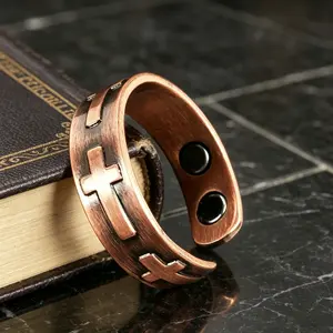 Copper Magnetic Ring for Women, Ladies Fingers Thumb, 100% Solid Pure Copper Jewelry Gift