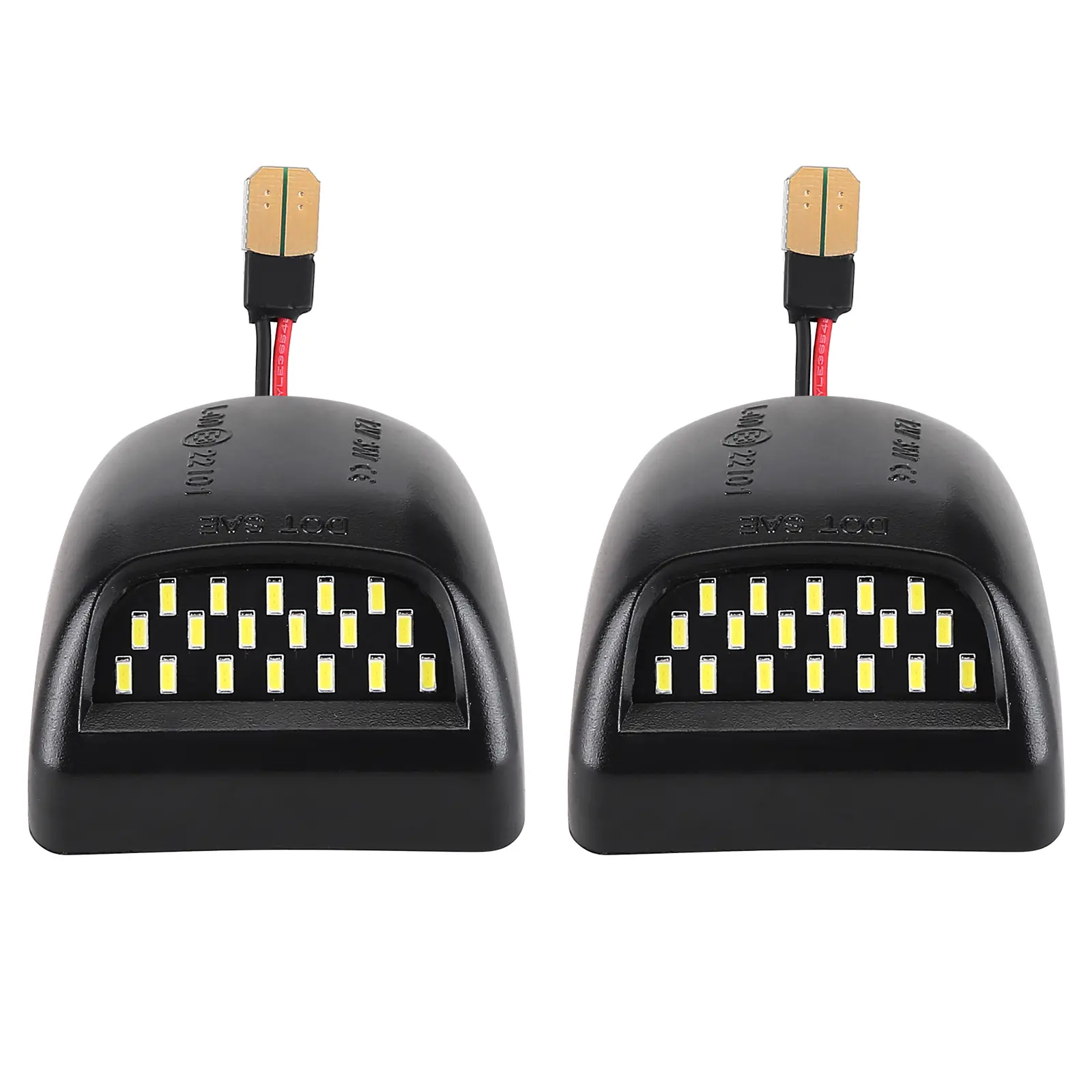 Car License Plate lights 2pcs White Light  Superbright 12V LED Rear View Light 22794700 Compatible for Chevrolet Pickup GMC Waterproof Super White Light