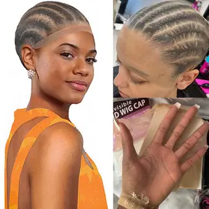 2PCS High Breathable Ultra-thin Stretchy Bald Caps forWigs Invisable HD Wig Cap