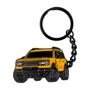 Ford Bronco Sport Keychain, Metal Car Key Chain Accessory, Bronco Sport Key Fob Emblem, SUV Lover Automotive Keyring, Ford Fan Gift for Men