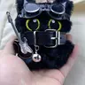 Cute Cat Design Keychain, Punk Style Plush Keychain for Women & Men, Fashion Accessories for Daily Use, Trendy All-match & Exquisite Keychain for Birthday Gift, Keychains Cute