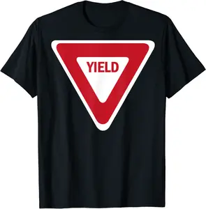 Yield Street Traffic Road Safety Sign Halloween Gift T-Shirt - Alyssagor Shop 38B07XZRNS6H
