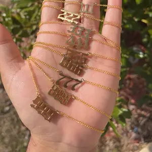 Angel Number Necklace (Gold 444)