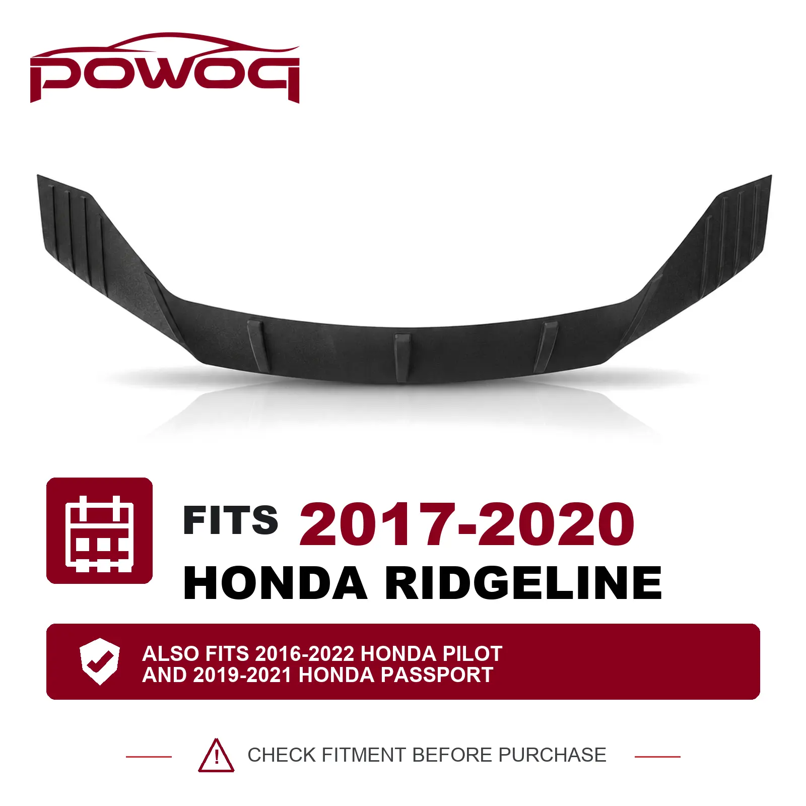 [Fits 17-20 Ridgeline & 16-22 Pilot & 19-21 Passport] Hood Deflector Compatible with 2017-2020 Honda Ridgeline Deflector 2016-2022 Pilot Shield 2019-2021 Passport Hood Protector Replacement for 2017-2020 Honda Ridgeline Accessories