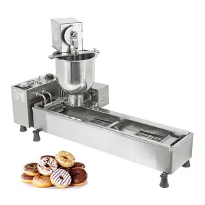 AP-02 Mini Donut Maker Commercial | Automatic Doughnut Machine | 3 Nozzles Set | Stainless Steel