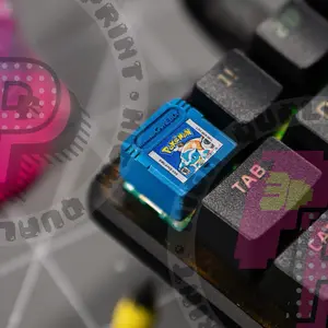 Pokémon Inspired Blue Key Cap
