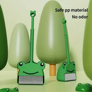Broom and dustpan set combination, household internet celebrity set, soft bristled broom, floor cleaning and wiping broom, Broom With Dustpan