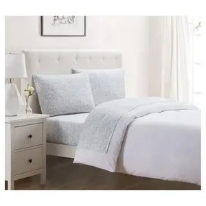 Tahari Home Scroll Triple Brushed Cotton SheetSet, Full
