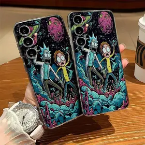 Warner Bros Rick And Morty Phone Case TPU Protective Cover for Samsung Galaxy S26 S25 S24 S23 S22 S21 Series &iPhone17 16 15 14 13 12 11 Pro ProMax PLus AirShockproof Durable
