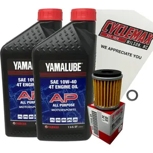 Cyclemax OEM Standard Oil Change Kit fits 2009-2025 Yamaha YFZ450R