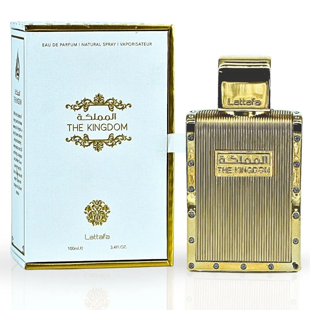 Lattafa The Kingdom For Men EDP Perfume Spray - 100ml (3.4 oz) Single Item, Long Lasting Fragrance, Powerful Masculine, Commanding, Luxurious Scent (Unisex Fragrance, Beauty & Personal Care)