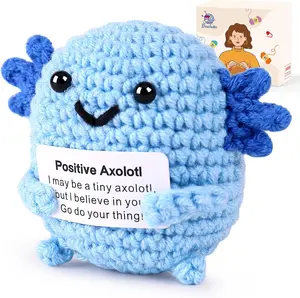 CROCHETTA Crochet Salamander Hand Knitted Gift Plush Doll for Beginners parent-child interaction, good thing to kill time