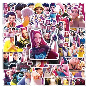 50pcs Cartoon Animated Character Series Stickers, Suitable for Faith Based Designs Such As Scrapbooks, Diaries, Laptops, Water Bottles, Cars, Etc., Car Decorative Sticker, Car Decal, As Gifts with Positive Information