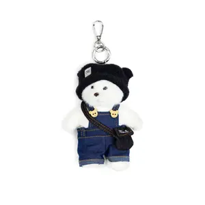 Denim Bear Keychain