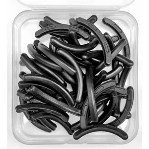 Eyelash Curler Refills, 80 count Eyelash Curler Pads,  Rubber Eye Lash Curler Refills for Universal Eyelash Curlers (Black)