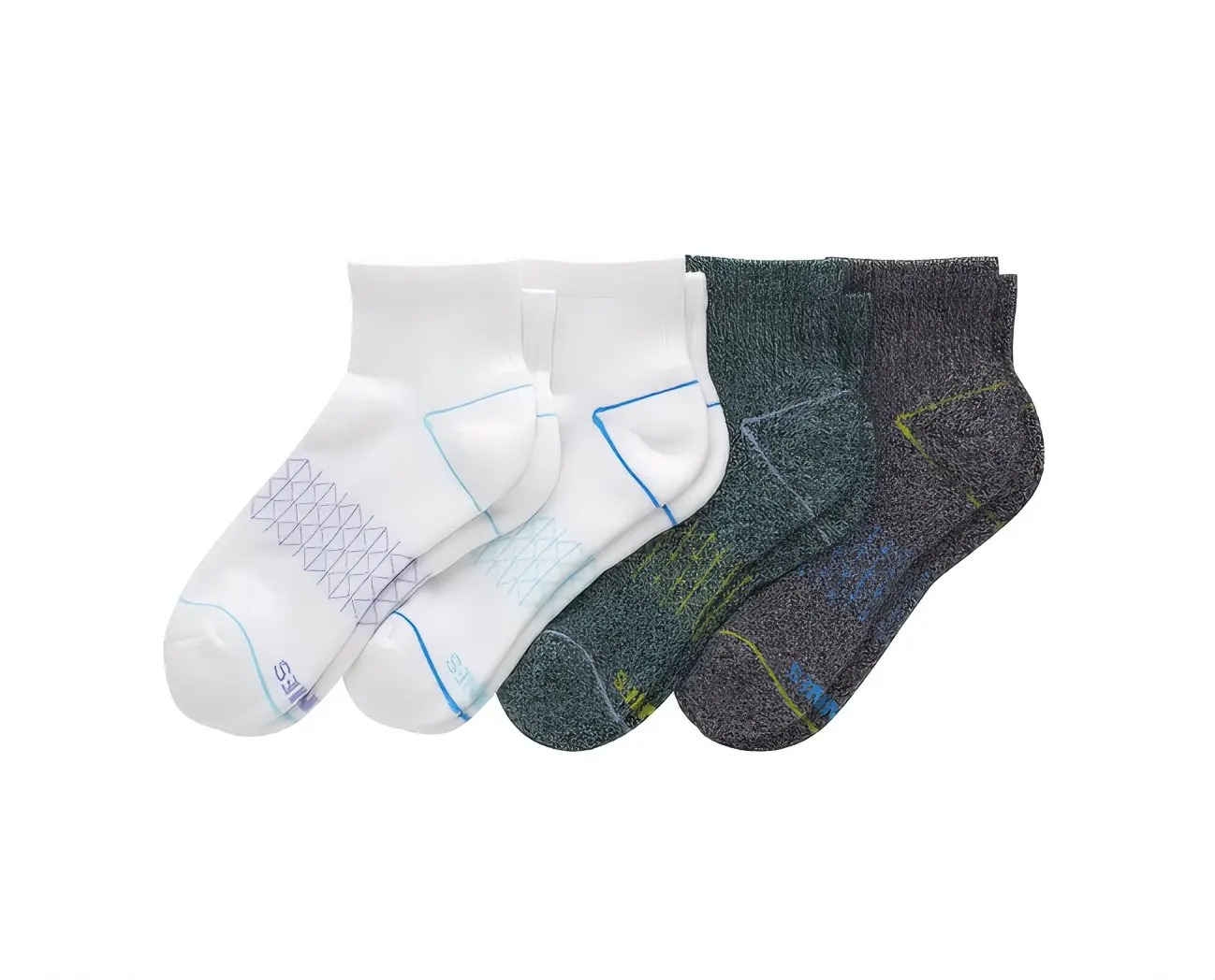 Hanes Women's Cotton Ankle Socks, Absolute Comfort, 4-Pack, Size 5-9 (x2)