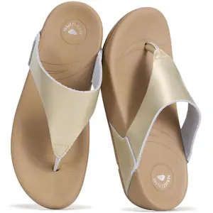 Project Cloud Women's | Genuine Leather Thong Flip Flops | Plush and Soft Insole | Lightweight | Non-Slip - Arlo
