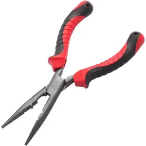 Fishing Pliers – High Carbon Manganese Steel Fish Hook Remover Tool with Tungsten Cutters – Fishing Gripper, Split Ring Pliers, Fishing Gear for Saltwater & Freshwater