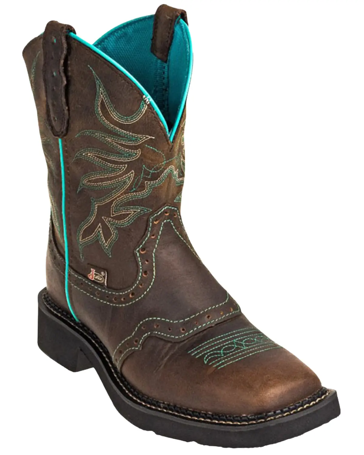 Justin Women's Women'S Mandra Chocolate Western Boot Broad Square Toe - Gy9624