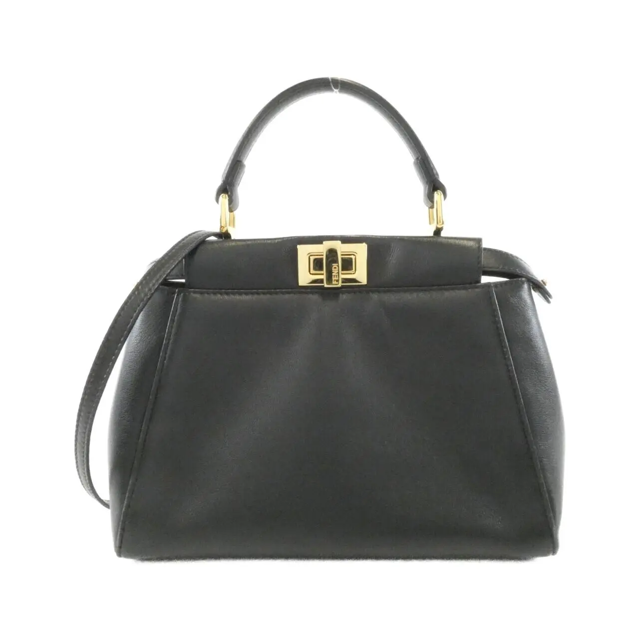 Pre-owned FENDI Lambskin Shoulder Bags Peekaboo Mini Bag