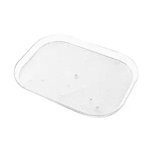 WOWZILLA Lazy Susan for Refrigerator, Turntable Organizer for Refrigerator Shelf 13.78x10.24 inches, Rectangular, 360° Rotating Shelf Organizer, Turning Tray for Fridge Cabinet, Kitchen and Pantry