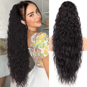 FXMONGYI 30 Inch Claw Long Wavy Ponytail Extension Curly Synthetic Hairpiece for Women Soft Natural Looking Clip in Hair Extensions Outdoorfun