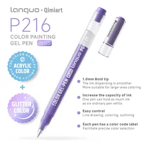 216 Color High-Quality Sparkling Coloring Pen, Art Student Painting Highlighter, Neutral Ink Marker, DIY Journal Drawing Doodle Pen
