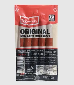 Original Flavored Beef & Pork Snack Sticks - Healthy, High-Protein, Gluten Free Dried Meat Snacks - 3.5 oz. (5 Pack)