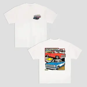 🚗[100% Cotton][Graphic Tee]Vintage Vibe 2-Sides Chevy Silverado T-Shirt – Men’s Cotton Tee, Classic Old School Car Shirt, Gift for Him, Casual Streetwear Top, Perfect with Jeans or Trousers, Crewneck Round Neck Short Sleeve, Ideal for Tropical Weather