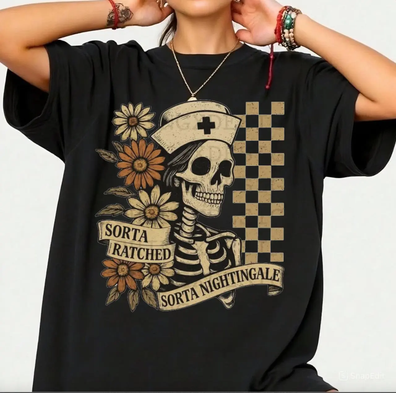 Sorta Ratched Shirt, Sorta Nightingale Shirt, Skeleton Shirt, Nurse Shirt, Halloween Nurse Shirt, Halloween Gift For Nurse, Nursing Sweater, ER Hoodie