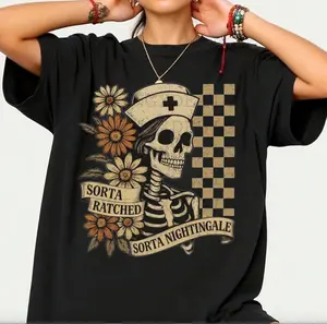 Sorta Ratched Shirt, Sorta Nightingale Shirt, Skeleton Shirt, Nurse Shirt, Halloween Nurse Shirt, Halloween Gift For Nurse, Nursing Sweater, ER Hoodie