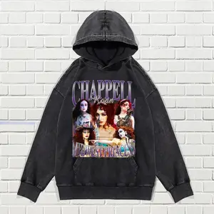 Chappell Roan Midwest Princess Vintage Washed  Homage Graphic Unisex Long Sleeve Pullover Human Casual Fabric Soft holiday clothing Classic Cotton