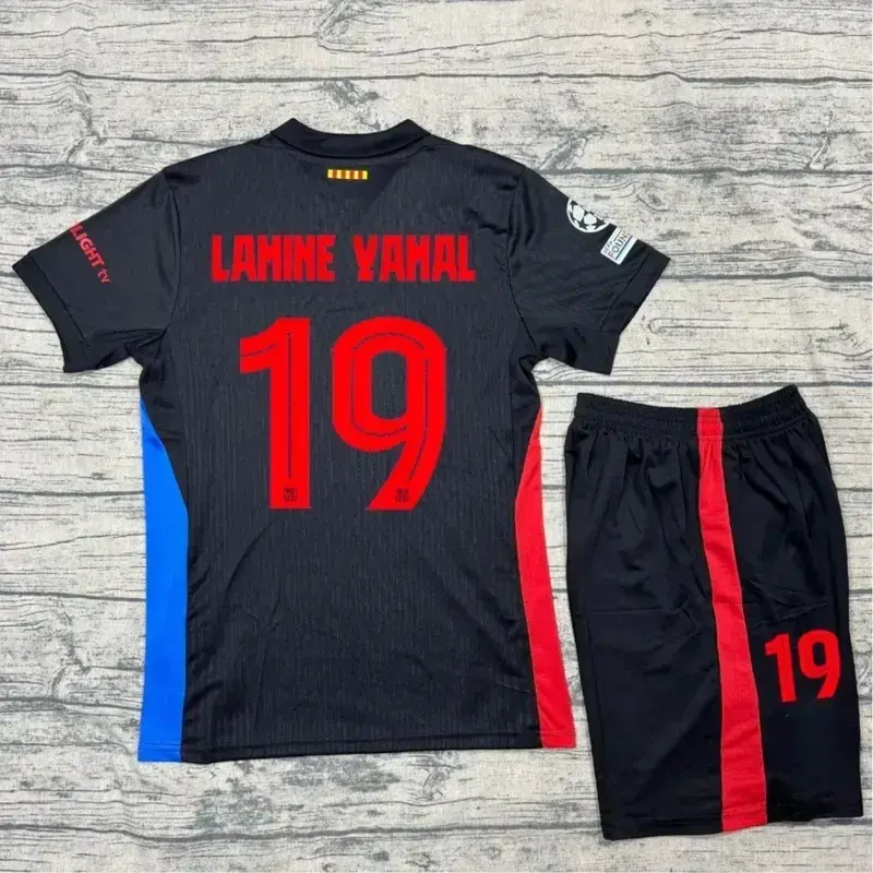 FC Barcelona 2025 Away Soccer Kit, Premium Fabric Match Style Set Z