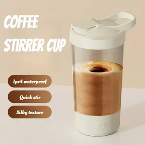 Mixing Cup, Electric Shaker Bottle,450ml Self-Stirring Coffee Cup, Protein Powder Mixer, Portable Nutrition Drink Cup, USB Rechargeable, Fitness Must-Have, Home & Office Essential, Perfect Gift for Family,Coffee lover, Christmas & Birthday Gift