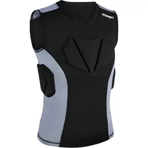 Youth Baseball Chest Protector High-Density XPE Foam Padded Compression Shirt for Softball Football Lacrosse