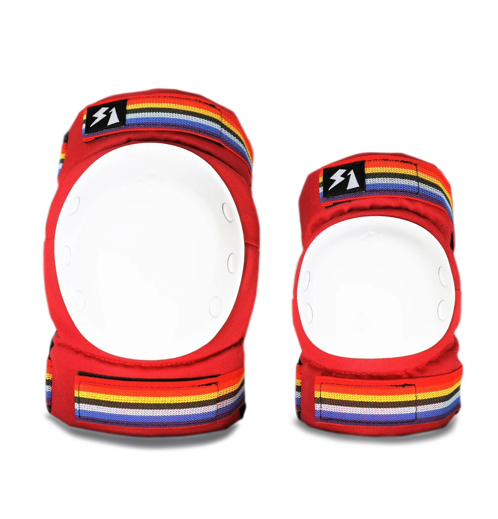 S-One Skateboard Pads Park Series Set (Knee and Elbow) Retro