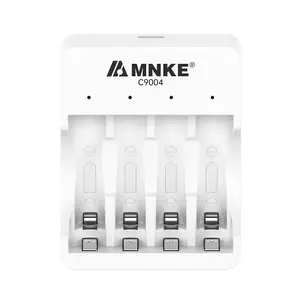 Four-Slot Aa/aaa Nimh Battery Charger, Remote Control, Toy, Camera, Mouse Charging, 4 Slots + LED Indicator, Retro Video Game Accessory.AA AAA battery charger / 4 bay battery charger / rechargeable battery charger