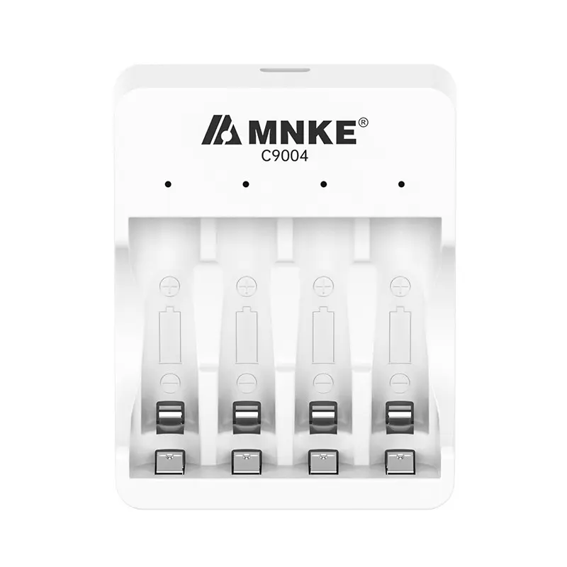 Four-Slot Aa/aaa Nimh Battery Charger, Remote Control, Toy, Camera, Mouse Charging, 4 Slots + LED Indicator, Retro Video Game Accessory.AA AAA battery charger / 4 bay battery charger / rechargeable battery charger
