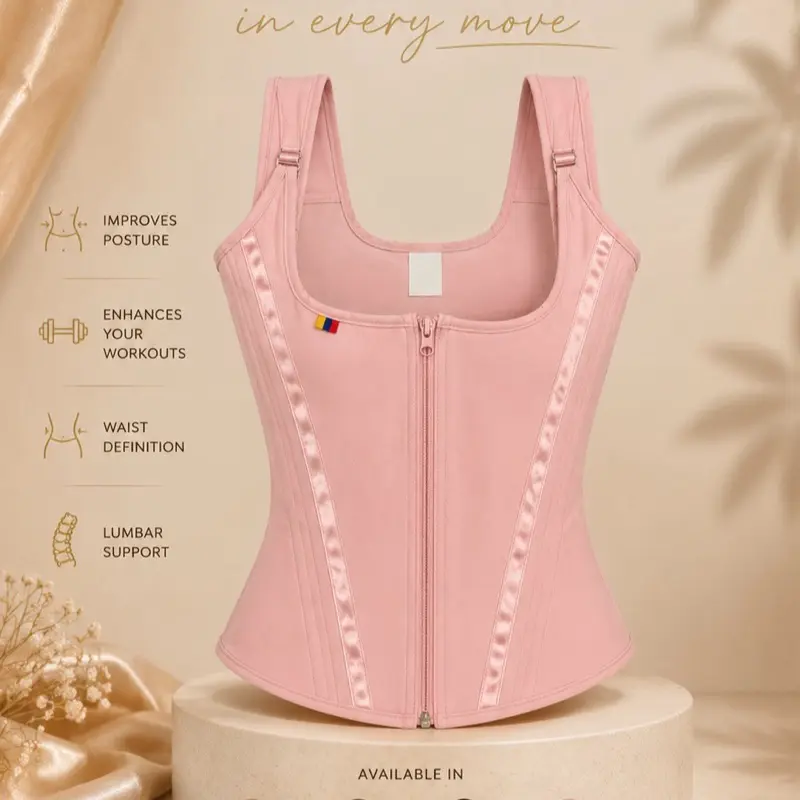 INNERBLOOM Waist Trainer Corset for Women | High Compression Waist Cincher | Adjustable Shapewear Belt