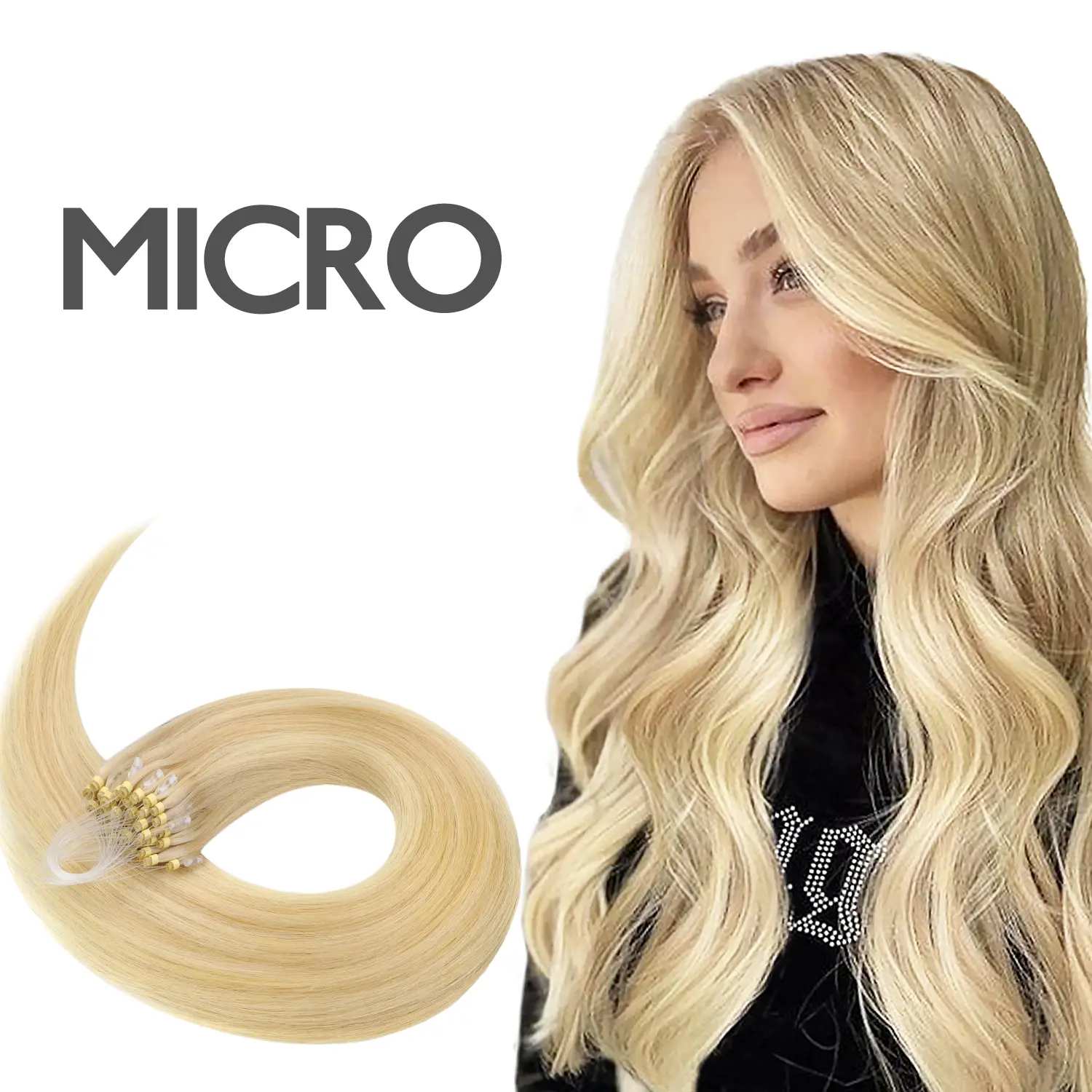 #16/22 Light Blonde Highlighted Golden Blonde