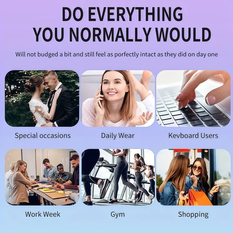 Press On Nails, Short Coffin, French Blue Cat Rhinestone, 24PCS + 5-Piece Nail Kit, Easy Apply, Perfect for Parties & Daily Wear Customized Liveroom Nail Art  Christmas gift