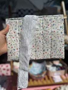 Cute Quilted Book Sleeve, Tiny Flowers