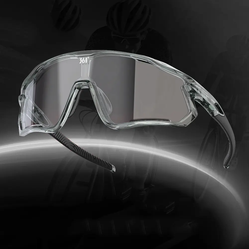 361° Photochromic polarized safety sunglasses; unisex UV400 sunglasses, perfect for fishing, golf, cycling, driving, and sportsor Sports Gear, Mountain Bikes, Sunglasses Sports Eyewear glasses