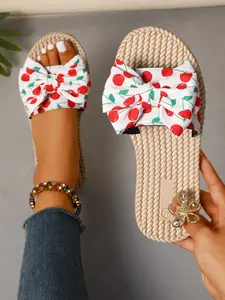 Women's Elegant Sandals with Large Bow Decor, Casual Style, Comfortable Halley Design, Lightweight Beach Sandals, Versatile Shoes, Breathable Summer Sandals